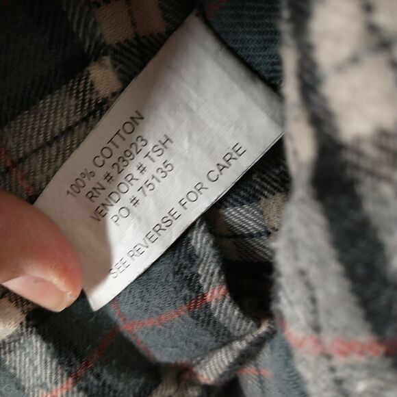 Bit & Bridle Men's Flannel Button-Down Shirt Multi Plaid 2X Long Sleeve Cotton - Picture 10 of 13